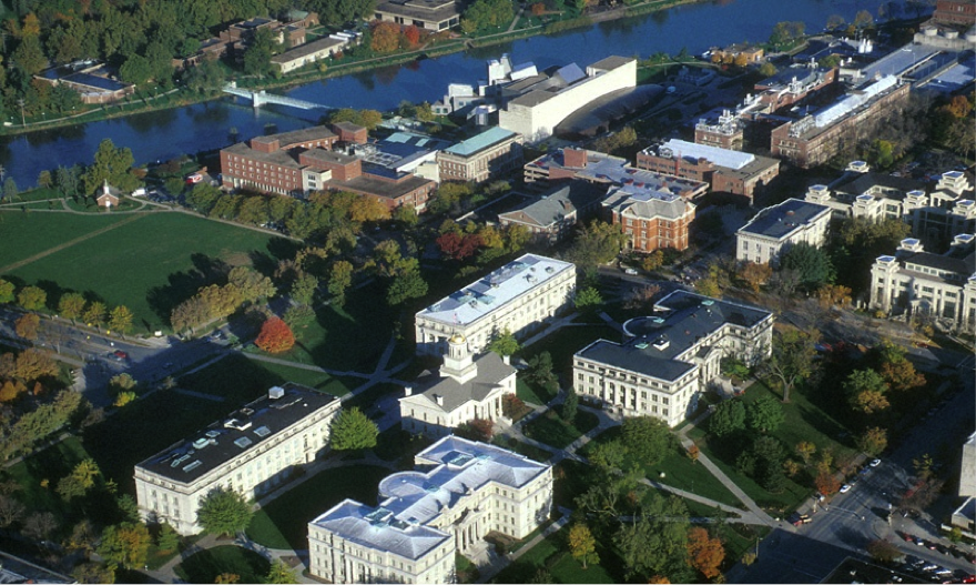 Iowa City aerial photo