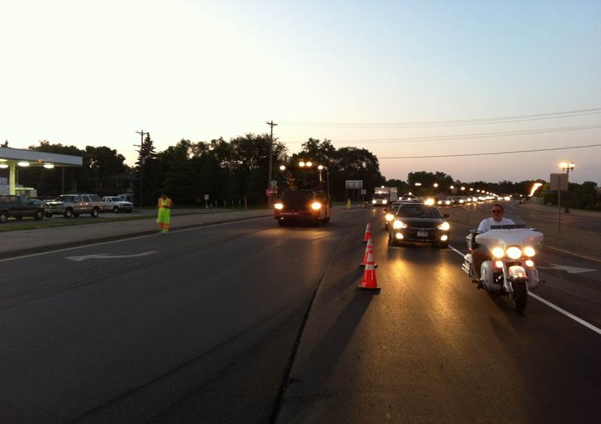 A photo the construction site at Champlin, Minnesota