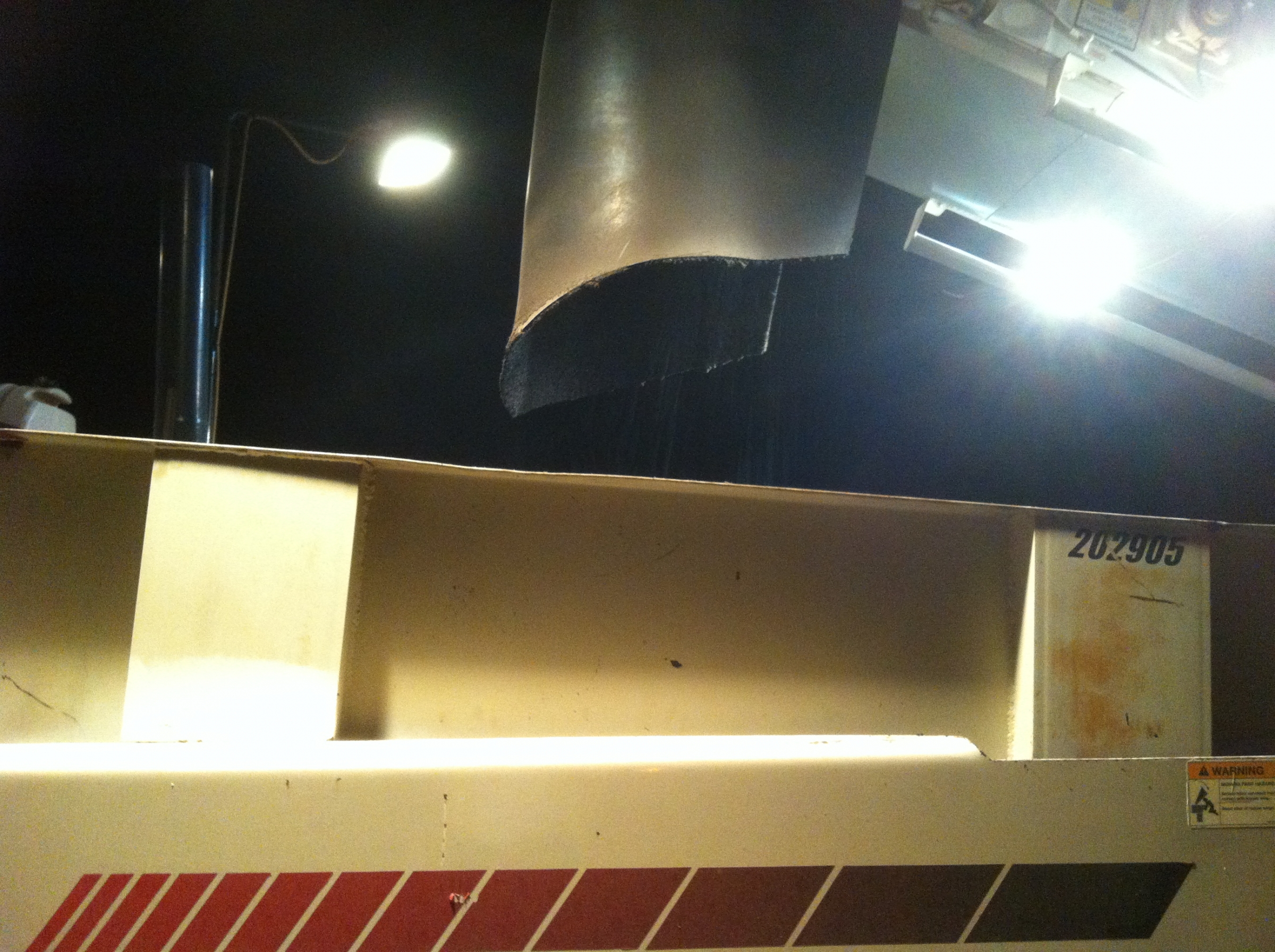 LEADCAP asphalt mixture being poured with very little fumes coming off